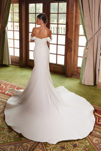 Strapless Straight Wedding Dress