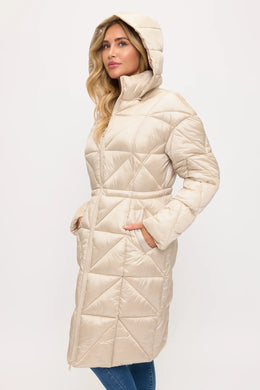 CLANP0088: Eclipse Geometric Puffer Coat