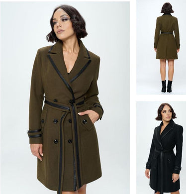 Enchantment Faux Fur-Trimmed Belted Coat