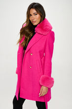 Enchantment Faux Fur-Trimmed Belted Coat