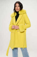 Enchantment Faux Fur-Trimmed Belted Coat