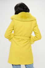 Enchantment Faux Fur-Trimmed Belted Coat