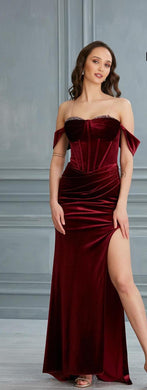 Velvet corset